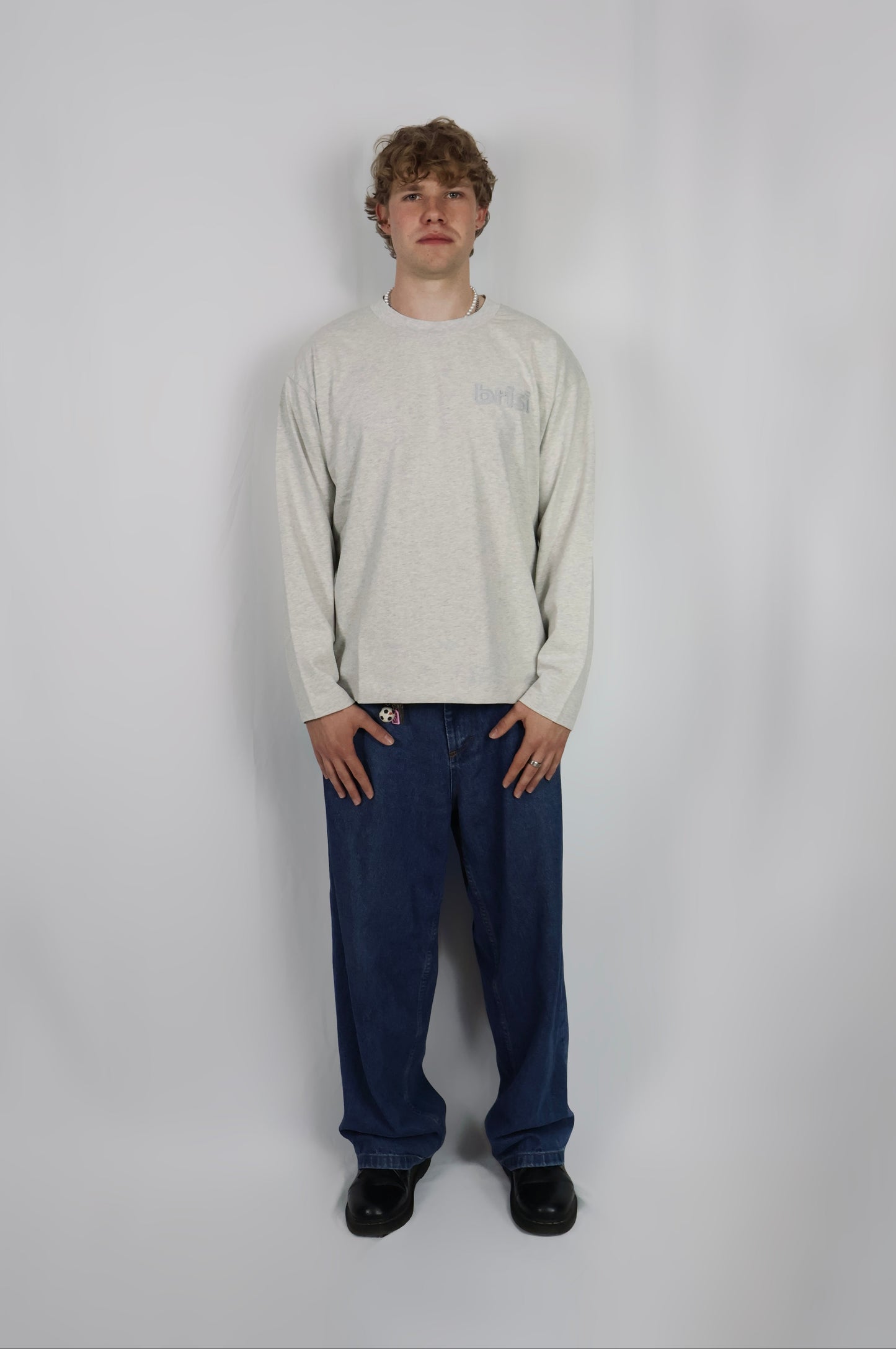 Brisi Comfort Longsleeve Grey - Front
